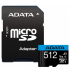 Card microSD 512GB, clasa UHS-I 10, ADATA AUSDX512GUICL10A1-RA1 Card microSD 512GB, clasa UHS-I 10, ADATA AUSDX512GUICL10A1-RA1