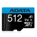 Card microSD 512GB, clasa UHS-I 10, ADATA AUSDX512GUICL10A1-RA1 Card microSD 512GB, clasa UHS-I 10, ADATA AUSDX512GUICL10A1-RA1