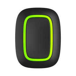 Buton de panica compatibil cu alarmele Ajax wireless, 868 Mhz 1.3km, IP55, negru, AJAX BUTON BL