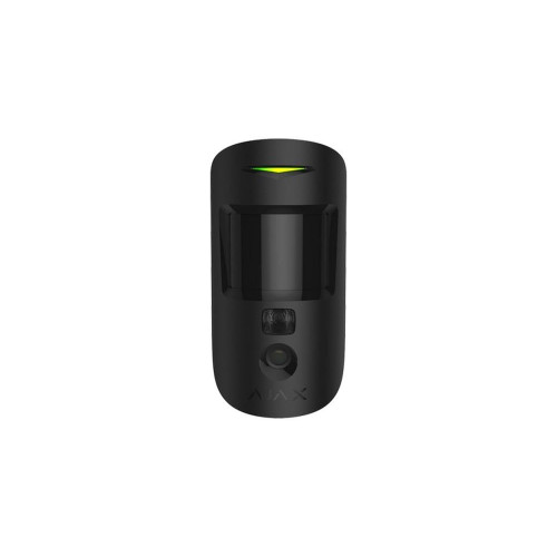 Detector de miscare PIR, imunitate animale, wireless, negru, camera incorporata, AJAX MOTIONCAMERA BLACK