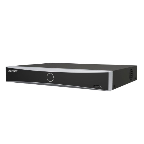 NVR 4 canale Hikvision DS-7604NXI-K1(D), AcuSense, până la 12MP 4K, lățime bandă 40Mbps, 1 port SATA max 16TB, HDMI, VGA