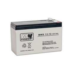Acumulator 12V, 7.2Ah, MW Power, MWS 7.2-12