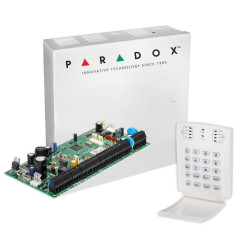KIT Sistem de alarma 8 zone Paradox SP6000, cu tastatura LED K10