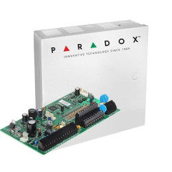 Centrala antiefractie Paradox SP7000+CUTIE, 16 zone, 2 partitii, suporta seria PCS, modul internet IP100